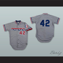 Load image into Gallery viewer, Memphis Chicks 42 Gray Baseball Jersey