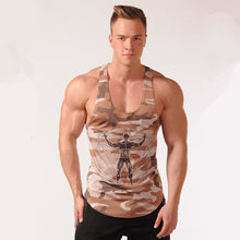 Load image into Gallery viewer, Men Bodybuilding Tank Tops Camouflage sleeveless Shirt Boy Gyms Fitness workout Singlet vest Undershirt Jogger Brand clothing