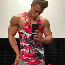 Load image into Gallery viewer, Men Bodybuilding Tank Tops Camouflage sleeveless Shirt Boy Gyms Fitness workout Singlet vest Undershirt Jogger Brand clothing