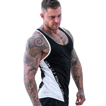 Load image into Gallery viewer, Men Bodybuilding Tank Tops Gym Workout Fitness Cotton Sleeveless shirt Running Clothes Stringer Singlet Male Summer Casual Vest