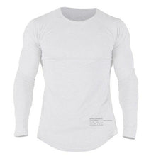 Load image into Gallery viewer, Men Casual Skinny T-shirt Cotton Shawl sleeve shirts Gyms Fitness Bodybuilding Workout Patchwork Tee Tops Male Crossfit Clothing