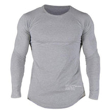 Load image into Gallery viewer, Men Casual Skinny T-shirt Cotton Shawl sleeve shirts Gyms Fitness Bodybuilding Workout Patchwork Tee Tops Male Crossfit Clothing