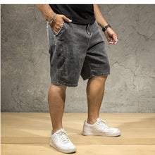 Load image into Gallery viewer, Men's Denim Shorts Summer Hot Plus Size 6xl 7XL Casual Loose Stretch Cowboy High Waist Short Jean Male Large Size Denim Breeches