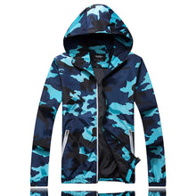 Load image into Gallery viewer, Men's Hooded Windbreaker Coat Male Outwear Mens Casual Camouflage Hoodie Baseball Jacket New Autumn  Hip Hop Print Print Clothes
