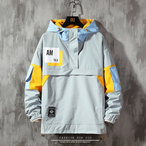 Men's Jacket Fashion Spring Autum Casual Streetwear Hoodie Jacket Men Waterproof Clothes Mens Windbreaker Coat Male Outwear