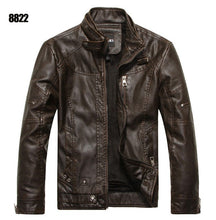 Load image into Gallery viewer, Men&#39;s Leather Jackets Brand Motorcycle Leather Jacket Men Fur Jacket Jaqueta De Couro Masculina Mens Leather Coats Jaqueta Couro