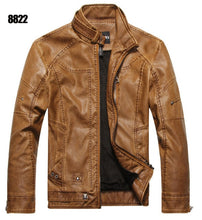 Load image into Gallery viewer, Men&#39;s Leather Jackets Brand Motorcycle Leather Jacket Men Fur Jacket Jaqueta De Couro Masculina Mens Leather Coats Jaqueta Couro