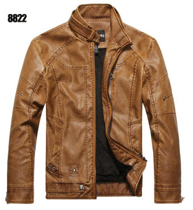 Men's Leather Jackets Brand Motorcycle Leather Jacket Men Fur Jacket Jaqueta De Couro Masculina Mens Leather Coats Jaqueta Couro