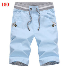 Load image into Gallery viewer, Men's Summer Breeches Shorts Hot 2020 Casual Cotton Fashion Style Boardshort Bermuda Male Drawstring Elastic Waist Beach Shorts