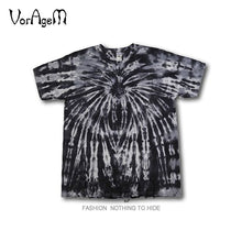 Load image into Gallery viewer, Men's Summer Handmade Tie Dye T Shirt Fashion Spiral Star Ray Colorful Tops  Hipster Skateboard Streetwear Male 100% Cotton Tees