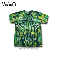Load image into Gallery viewer, Men's Summer Handmade Tie Dye T Shirt Fashion Spiral Star Ray Colorful Tops  Hipster Skateboard Streetwear Male 100% Cotton Tees