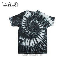 Load image into Gallery viewer, Men's Summer Handmade Tie Dye T Shirt Fashion Spiral Star Ray Colorful Tops  Hipster Skateboard Streetwear Male 100% Cotton Tees
