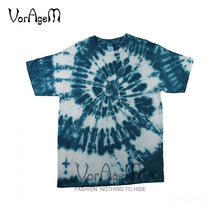 Load image into Gallery viewer, Men's Summer Handmade Tie Dye T Shirt Fashion Spiral Star Ray Colorful Tops  Hipster Skateboard Streetwear Male 100% Cotton Tees