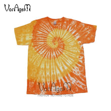 Load image into Gallery viewer, Men's Summer Handmade Tie Dye T Shirt Fashion Spiral Star Ray Colorful Tops  Hipster Skateboard Streetwear Male 100% Cotton Tees