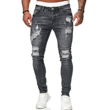 Load image into Gallery viewer, Men&#39;s Sweatpants Sexy Hole Jeans Pants Casual Summer Autumn Male Ripped Skinny Trousers Slim Biker Outwears Harajuku  Pants