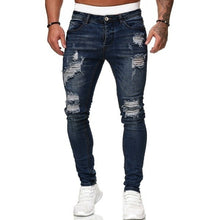 Load image into Gallery viewer, Men&#39;s Sweatpants Sexy Hole Jeans Pants Casual Summer Autumn Male Ripped Skinny Trousers Slim Biker Outwears Harajuku  Pants