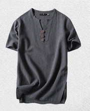 Load image into Gallery viewer, Men's T Shirts Plus Size 5XL 6XL 8XL 9XL large Oversized T Shirt Linen Short Sleeve Tee Shirt Male Summer Men T-shirt Big Size