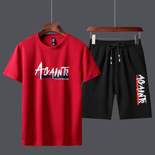 Load image into Gallery viewer, Men's Tracksuit Summer Clothes Sportswear Two Piece Set T Shirt Shorts Brand Track Clothing Male Sweatsuit Sports Suits Husband