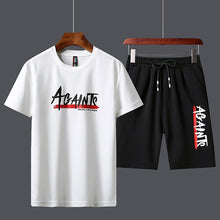 Load image into Gallery viewer, Men's Tracksuit Summer Clothes Sportswear Two Piece Set T Shirt Shorts Brand Track Clothing Male Sweatsuit Sports Suits Husband