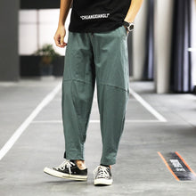 Load image into Gallery viewer, Men's stretch sweatpants men's slimming sweatpants bodybuilding sweatpants
