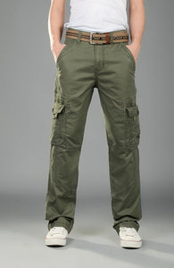 Mens Cargo Pants Casual Mens Pant  Baggy Regular Cotton Trousers Male Combat  Military Tactical Pants with Multi Pockets