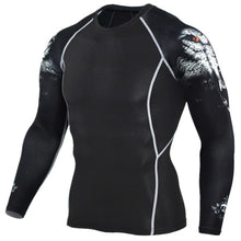 Load image into Gallery viewer, Mens Compression Shirts 3D Teen Wolf Jerseys Long Sleeve T Shirt Fitness Men Lycra MMA Workout T-Shirts Tights Brand Clothing