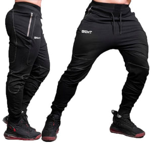 Mens Joggers Casual Pants Fitness Men Sportswear Tracksuit Bottoms Skinny Sweatpants Trousers Black Gyms Jogger Track Pants