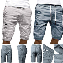 Load image into Gallery viewer, Mens Military Cargo Shorts Mens Beach Shorts Loose Work Casual Short Pants Men&#39;s Multi-pocket Sports Fitness Shorts