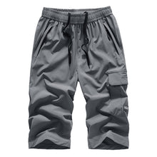 Load image into Gallery viewer, Mens Summer Shorts 2020 Large Size 5xl 6XL 7XL 8XL Quick Dry Breeches Bermuda Male Elastic Stretch Zipper Pocket Long Short Men