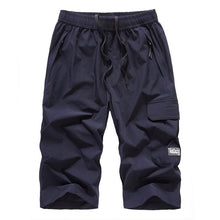 Load image into Gallery viewer, Mens Summer Shorts 2020 Large Size 5xl 6XL 7XL 8XL Quick Dry Breeches Bermuda Male Elastic Stretch Zipper Pocket Long Short Men