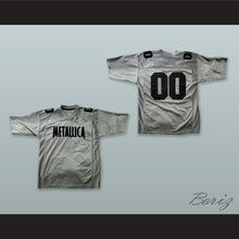 Load image into Gallery viewer, Metallica 00 Silver Gray Football Jersey