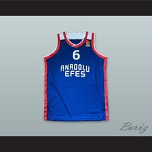 Load image into Gallery viewer, Metecan Birsen 6 Anadolu Efes SK Istanbul Turkey Blue Basketball Jersey