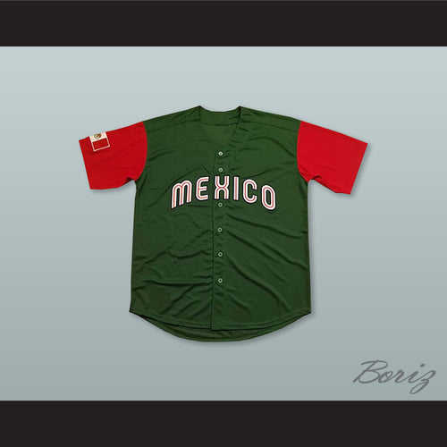 Mexico Green Baseball Jersey