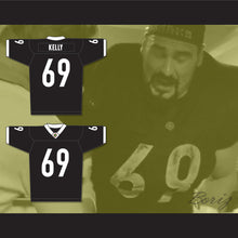 Load image into Gallery viewer, Patrick &#39;Madman&#39; Kelly 69 Miami Sharks White Trim Football Jersey Any Given Sunday Includes AFFA Patch