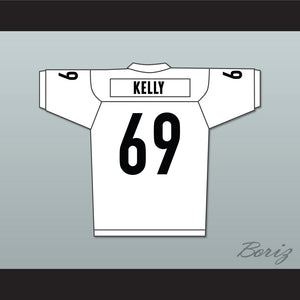 Patrick 'Madman' Kelly 69 Miami Sharks White Football Jersey Any Given Sunday Includes AFFA Patch