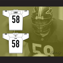 Load image into Gallery viewer, Luther &#39;Shark&#39; Lavay 58 Miami Sharks White Football Jersey Any Given Sunday Includes AFFA Patch