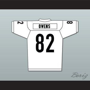 Terrell Owens 82 Miami Sharks White Football Jersey Any Given Sunday Includes AFFA Patch