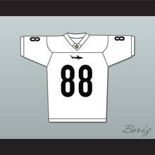 Load image into Gallery viewer, Jimmy Sanderson 88 Miami Sharks White Football Jersey Any Given Sunday Includes AFFA Patch