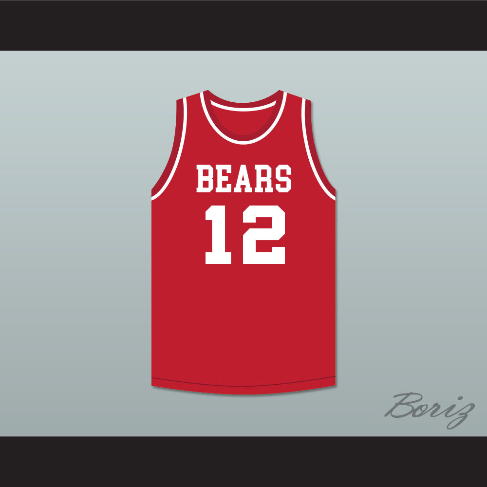 Michael Jordan 12 Emma B Trask Middle School Bears Red Basketball Jersey 2