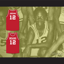 Load image into Gallery viewer, Michael Jordan 12 Emma B Trask Middle School Bears Red Basketball Jersey 2