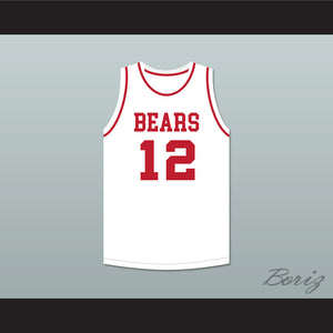 Michael Jordan 12 Emma B Trask Middle School Bears White Basketball Jersey 2