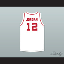 Load image into Gallery viewer, Michael Jordan 12 Emma B Trask Middle School Bears White Basketball Jersey 2