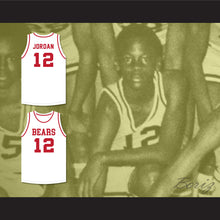 Load image into Gallery viewer, Michael Jordan 12 Emma B Trask Middle School Bears White Basketball Jersey 2