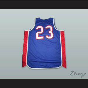 Michael Jordan 23 Baltimore Bullets Blue Basketball Jersey