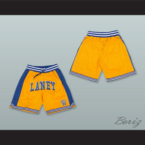 Michael Jordan 23 Laney High School Buccaneers Yellow Basketball Shorts