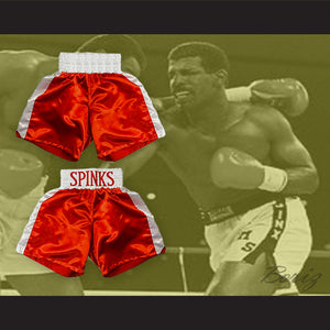 Michael 'Jinx' Spinks Red Boxing Shorts