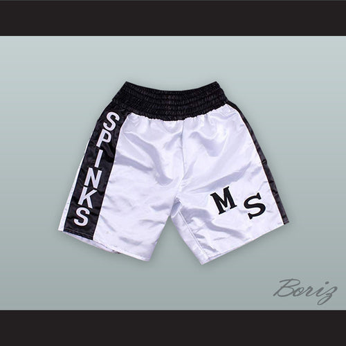 Michael 'Jinx' Spinks White Boxing Shorts