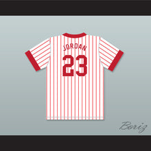 Load image into Gallery viewer, Michael Jordan 23 Parkers Little League Pinstriped Baseball Jersey