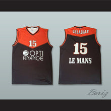 Load image into Gallery viewer, Mickael Gelabale 15 France Black Basketball Jersey