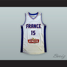 Load image into Gallery viewer, Mickael Gelabale 15 France National Team White Basketball Jersey
